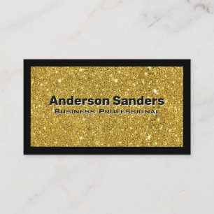 Carte De Visite Parties scintillant Bordure noire