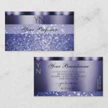Parties scintillant brillante bleu foncé avec Mono