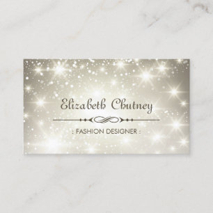 Carte De Visite Parties scintillant brillante et Sparkling Bokeh