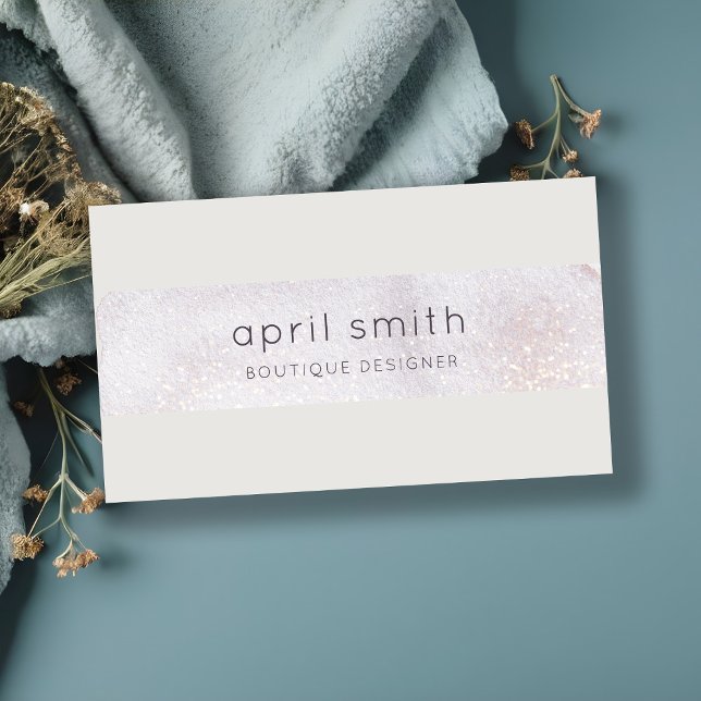 Carte De Visite Parties scintillant d'aquarelle Abstraite de bross (Créateur téléchargé)