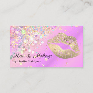 Carte De Visite Parties scintillant d'artiste maquillage Lavender 