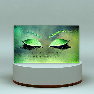 Carte De Visite Parties scintillant des cils de maquillage Verre t