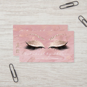 Carte De Visite Parties scintillant d'extension Eyebrow Lash de ma