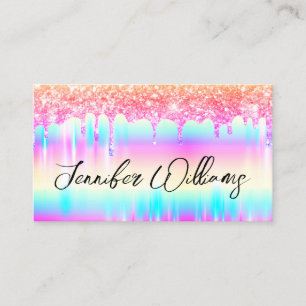 Carte De Visite Parties scintillant Drives Modern Maquillage Artis