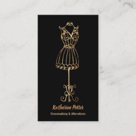 Carte De Visite Parties scintillant en or de Seamstress