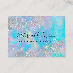 Carte De Visite Parties scintillant en pierre optique holographiqu