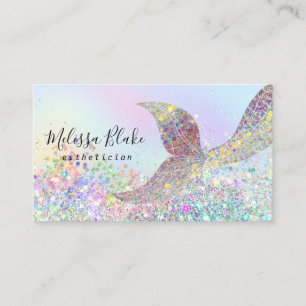 Carte De Visite parties scintillant faux pastel