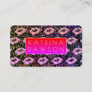 Carte De Visite Parties scintillant flamboyante Baisers et spectre