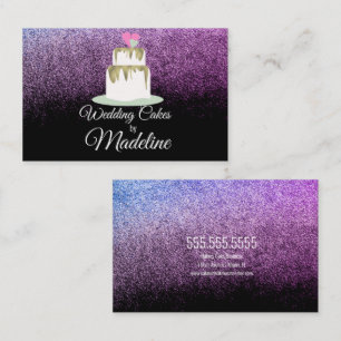 Carte De Visite Parties scintillant Foil Mariage Cuisine boulanger