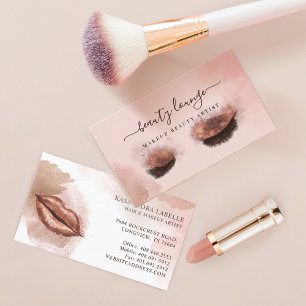 Carte De Visite Parties scintillant Glam Beauty Maquillage Artiste