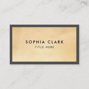 Carte De Visite Parties scintillant Gold de luxe Moderne Élégant