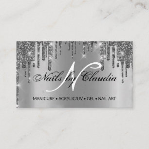 Carte De Visite Parties scintillant holographique classique élégan