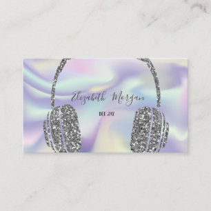 Carte De Visite Parties scintillant Holographique moderne casque d