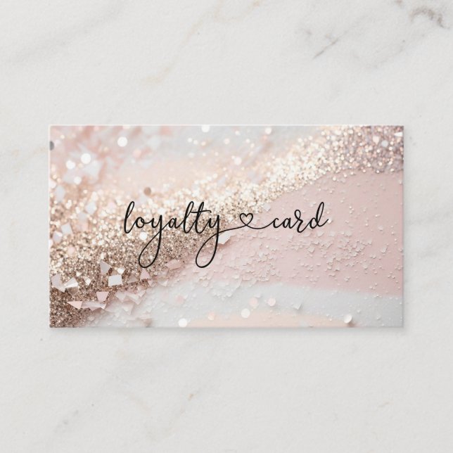 Carte De Visite Parties scintillant Loyauté 10 clous Lashes Beauté (Devant)