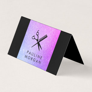 Carte De Visite Parties scintillant Lux élégante de cisaillement e