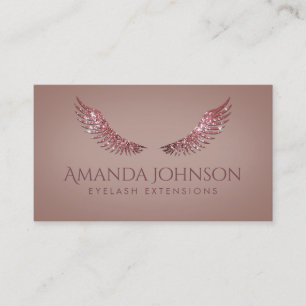 Carte De Visite Parties scintillant Mascara Eyelash Extensions Ros