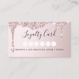 Carte De Visite Parties scintillant moderne Drop Salon & Spa Loyau