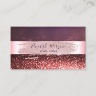 Carte De Visite Parties scintillant moderne Elegance Stripe, Brush