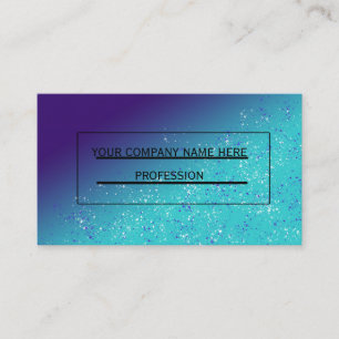 Carte De Visite Parties scintillant Océan bleu Navi Aquatique