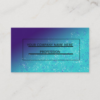 Carte De Visite Parties scintillant Océan bleu Navi Aquatique
