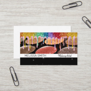 Carte De Visite Parties scintillant   Palette de maquillage