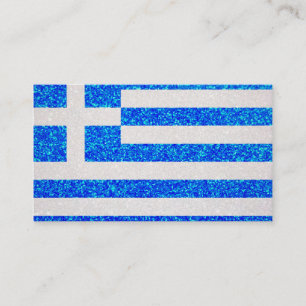 Carte De Visite Parties scintillant personnalisable drapeau de la 