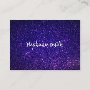 Carte De Visite Parties scintillant pourpre