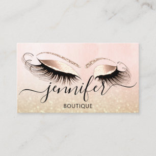 Carte De Visite Parties scintillant Rose de l'artiste de maquillag