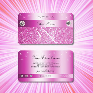 Carte De Visite Parties scintillant rose fille de luxe Stars étinc