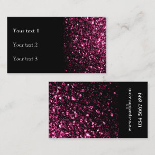 Carte De Visite Parties scintillant rose foncé brillant scintillan