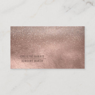 Carte De Visite Parties scintillant Rose moderne Gold Shimmer Abst