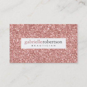 Carte De Visite Parties scintillant rose moderne Texture Accents b