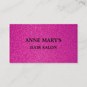 Carte De Visite Parties scintillant rose violet Coiffeur Salon Spa