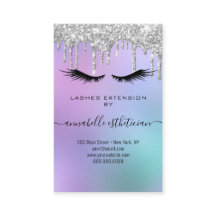 Parties scintillant Silver Eyelash Extension Clien