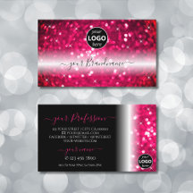 Parties scintillant stylée noire rose étincelante