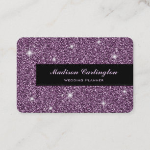 Carte De Visite Parties scintillant violet Faux Shimmer Texture