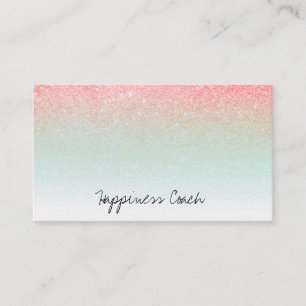 Carte De Visite Parties scintillantes blanches de gradient d'Ombre