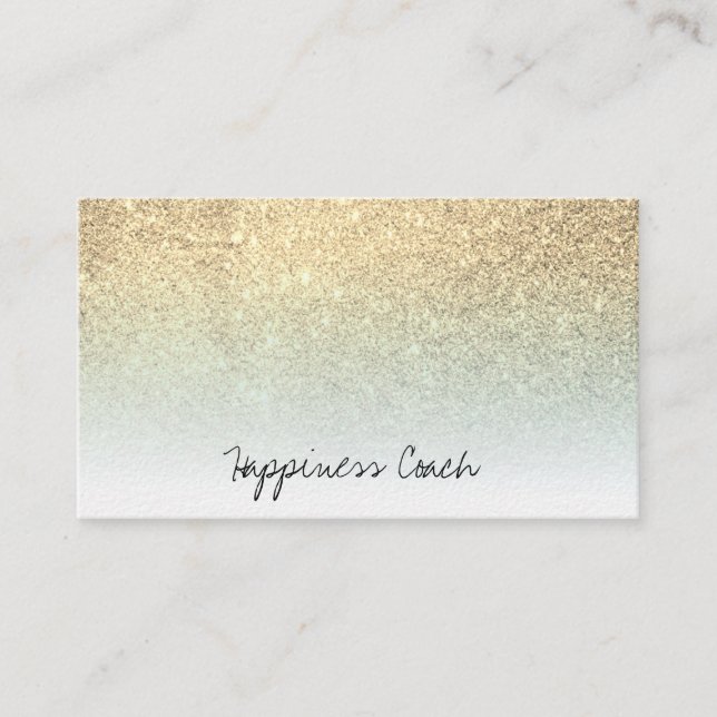 Carte De Visite Parties scintillantes blanches en pastel de (Devant)
