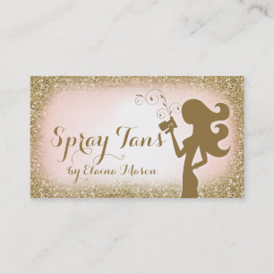 Carte De Visite Parties scintillantes bronzages de Fashionista du