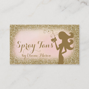 Carte De Visite Parties scintillantes bronzages de Fashionista du