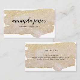 Carte De Visite Parties scintillantes d'or