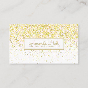 Carte De Visite Parties scintillantes d'or