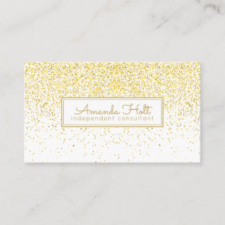 Carte De Visite Parties scintillantes d'or