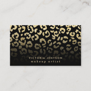 Carte De Visite Parties scintillantes d'or de faux de motif de