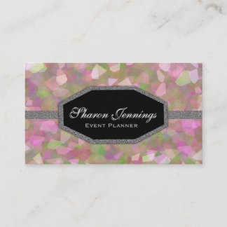 Carte De Visite Parties scintillantes en cristal modernes