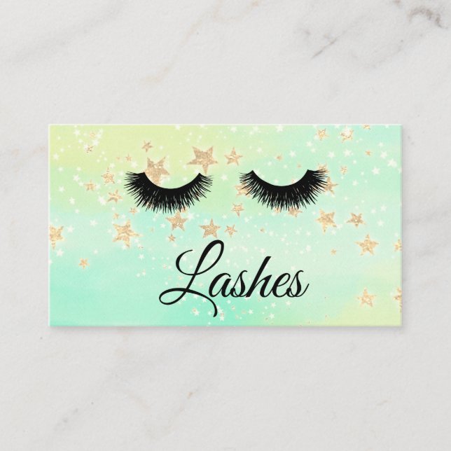 Carte De Visite Parties scintillantes Girly de prolongements de (Devant)
