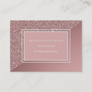 Carte De Visite Parties scintillantes roses fascinantes et regard