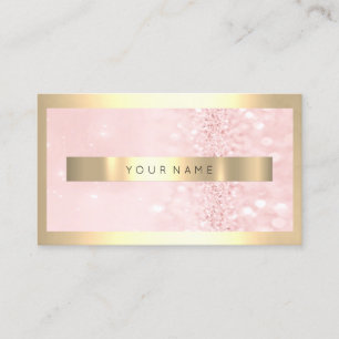 Carte De Visite Parties scintillantes roses scintillantes