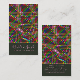 Carte De Visite Party Planner Streamers