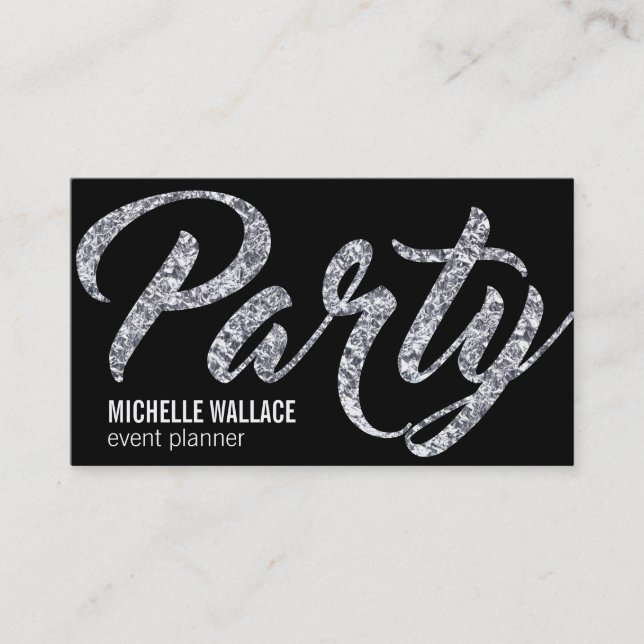 Carte De Visite Party | Script de remplissage (Devant)